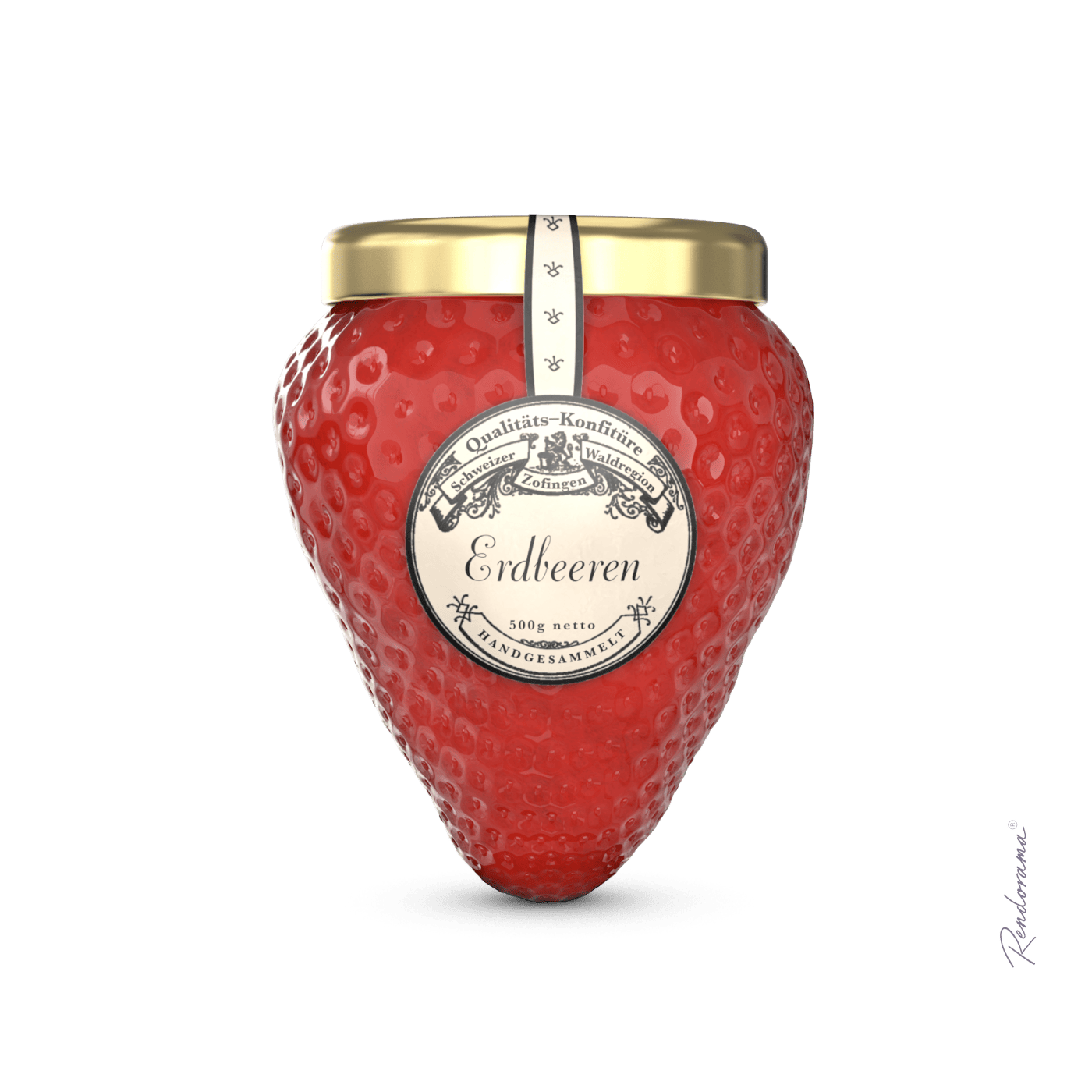 3D Marmeladenglas
